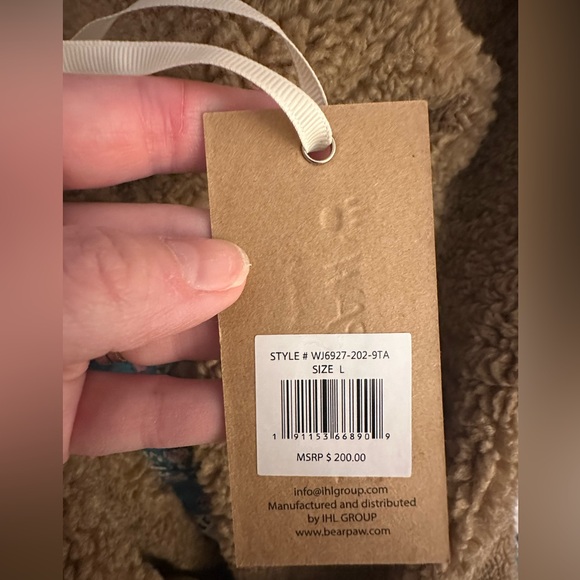 BearPaw Tan Teddy Coat - Picture 4 of 5